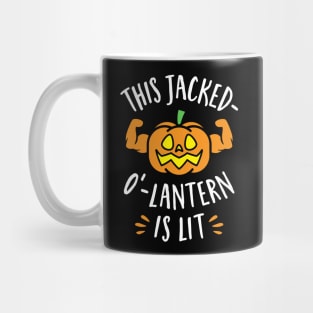 This Jacked-O'-Lantern Is Lit Mug